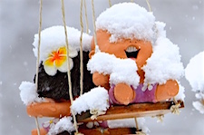Kids Playing Snow