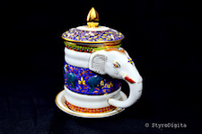 Elephant Bencharong Mug